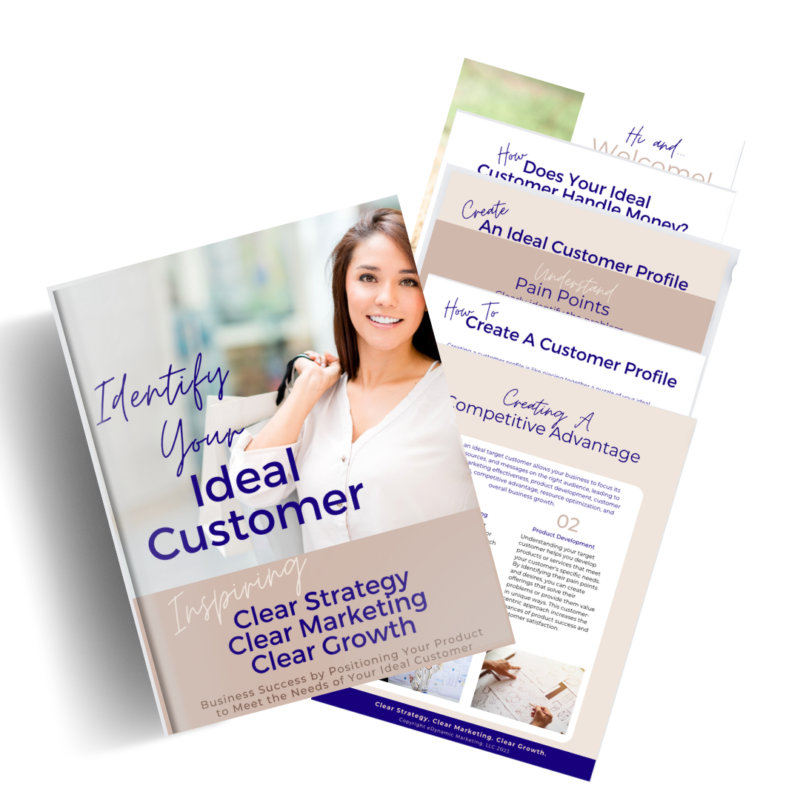 Ideal Customer Booklet with pages shown